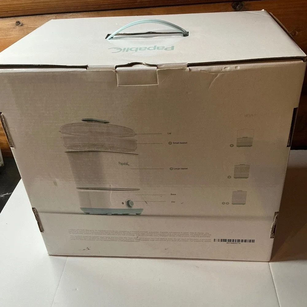 Papablic Baby Bottle Sterilizer and Dryer BPA Free 3 in 1 Design Auto Shut‎ Off